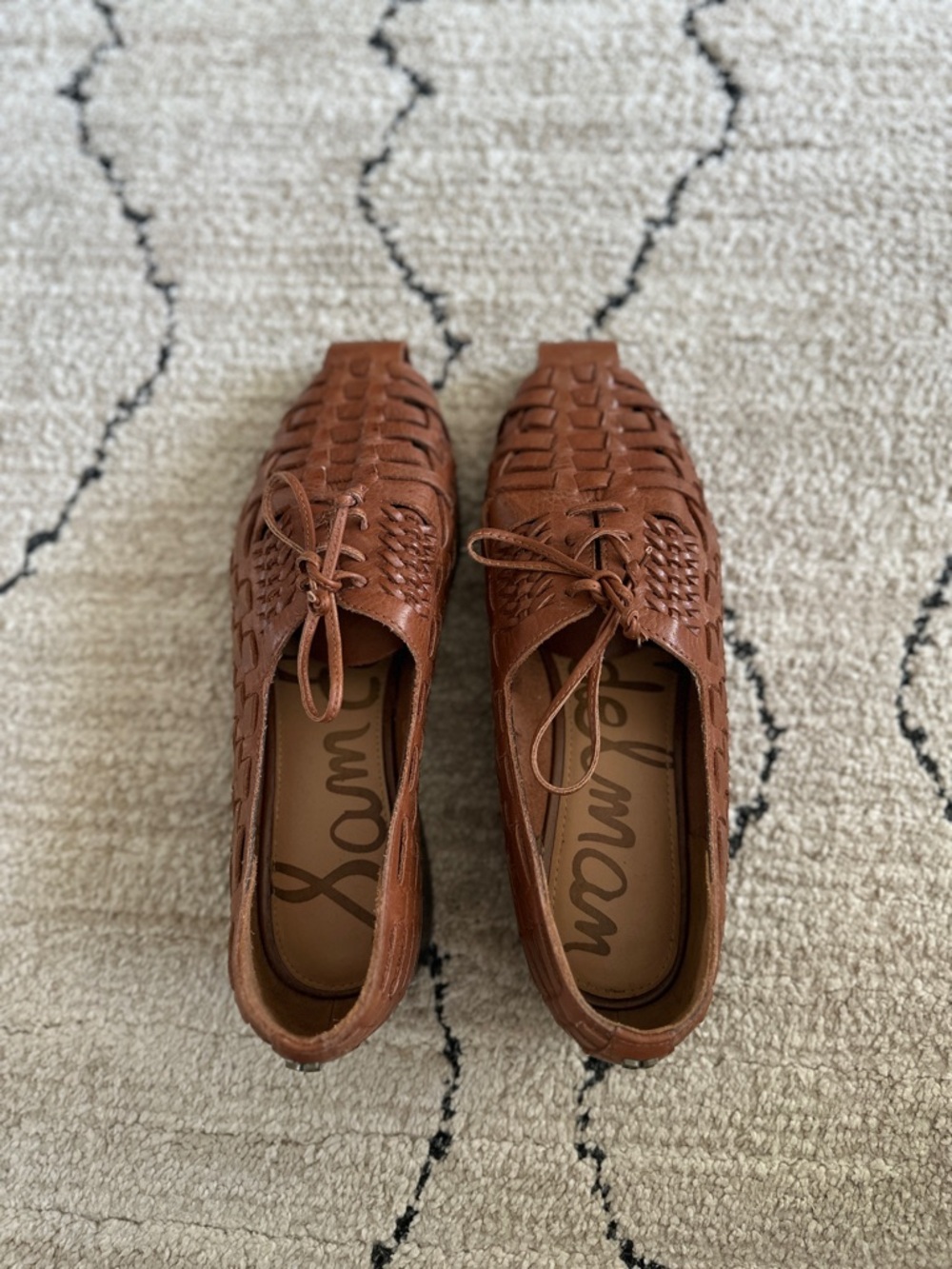 Sam Edelman Rishel Cognac Tan Leather Loafers Sz 9 - Picture 2 of 6